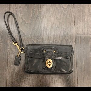 Black Coach Wristlet